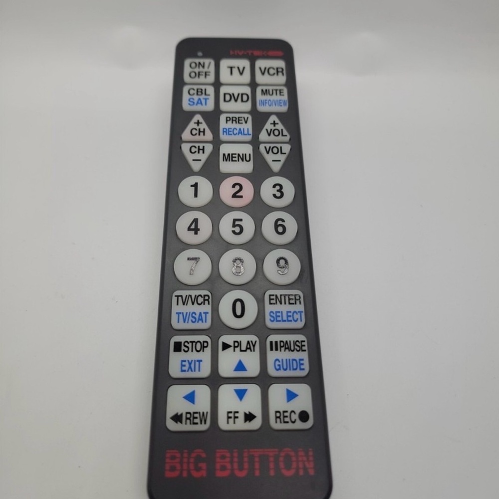 Big Button Universal Remote Control Collectible- Large Button Design NWT